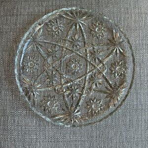 Vintage 1960s Anchor Hocking Star of David Eapc
Prescut Serving Tray Platter